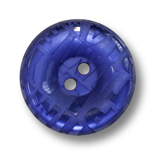www.knopfparadies.de - 2120db - Dunkelblaue Kunststoffknöpfe mit zwei Löchern