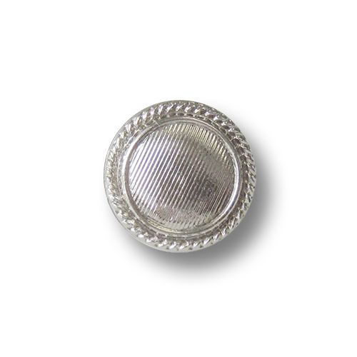 Günstigere kleine leichte silberne Ösen Kunststoffknöpfe in Metalloptik / B-WARE