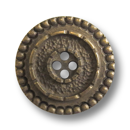 www.knopfparadies.de - 1043me - Messingfarbene Metallknöpfe in mittelalterlichem Design