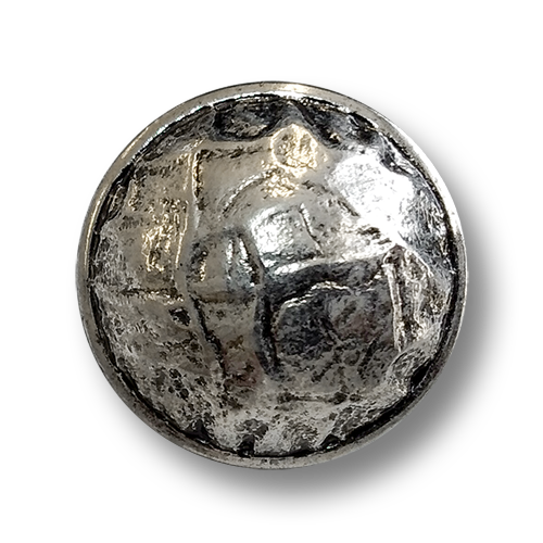 www.knopfparadies.de - 6155as - Glänzend altsilberfarbene Kunststoffknöpfe
