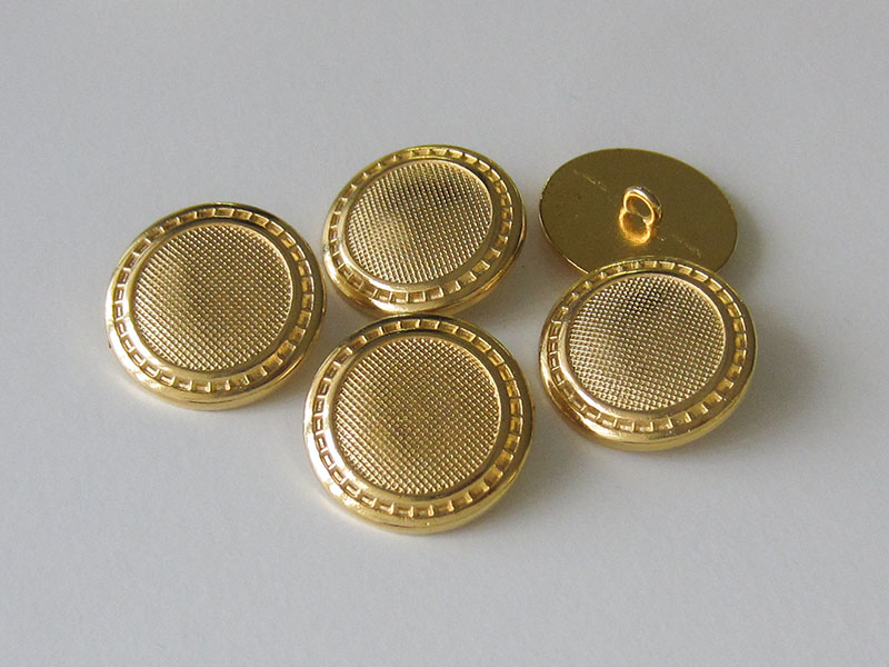 www.knopfparadies.de - 1503go - Metallknöpfe in glänzend gold