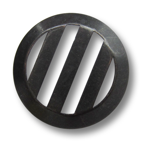 www.Knopfparadies.de - 4216ei - Metallknöpfe mit Streifen Durchbruch