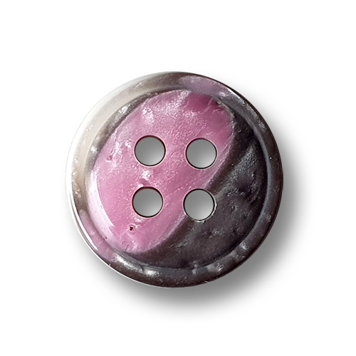 www.knopfparadies.de - d023rs - Individuell gestaltete Blusenknöpfe, rosa grau