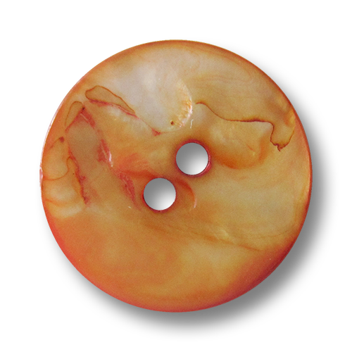 www.knopfparadies.de - pm001or - Orange eingefärbte Perlmuittknöpfe