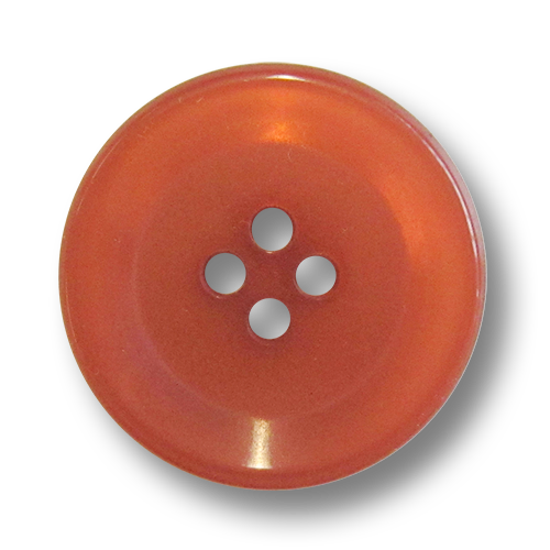 www.knopfparadies.de - 5988zi . Dunkel orange eingefärbt Kunststoffknöpfe muiit vier Löchern