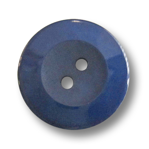 www.knopfparadies.de - 3028bl - Dunkelblaue Kunststoffknöpfe mit2 Löchern