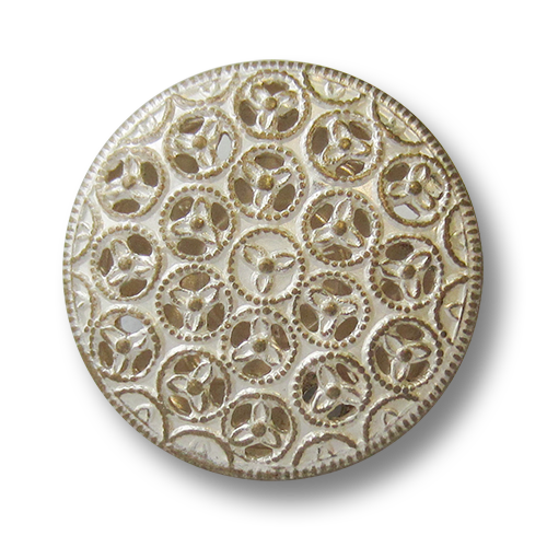www.knopfparadies.de - 5559ms - Metallblechknöpfe mit filigranem Durchbruchmuster