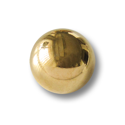 www.knopfparadies.de - f036go - Stark gewölbte gold glänzende Uniformknöpfe
