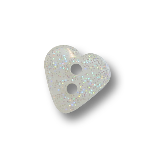 www.knopfparadies.de - 0693gl - Glitzernde Kinderknöpfe in Herzform