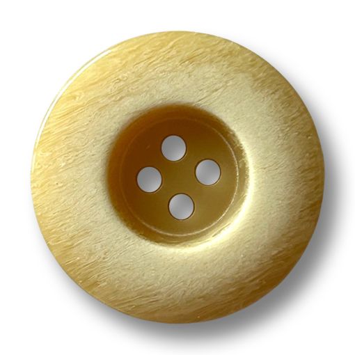 www.knopfparadies.de - 0603be - Beige Mantelknöpfe mit erhöhtem Rand und tiefer Mitte