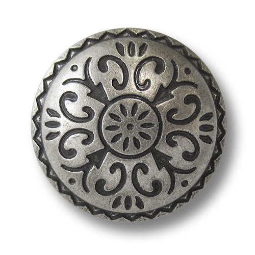 www.knopfparadies.de - 5748as - Altsilberfarbene Trachtenknöpfe aus Metall