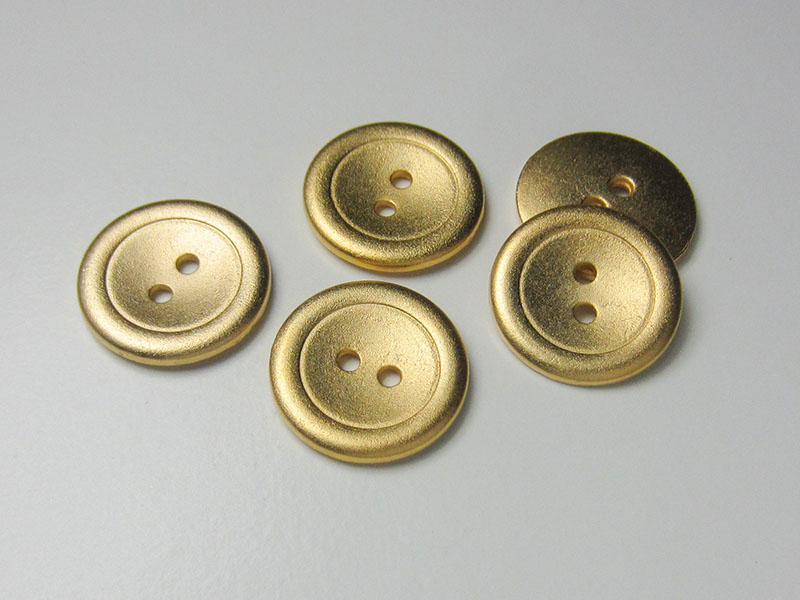www.knopfparadies.de - 1509go - Günstige Metallknöpfe in matt gold