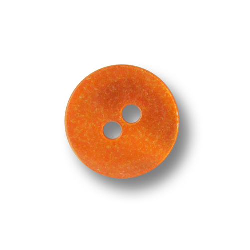 www.knopfparadies.de - 2387cl - Orange eingefärbte Perlmuttknöpfe mit zwei Löchern