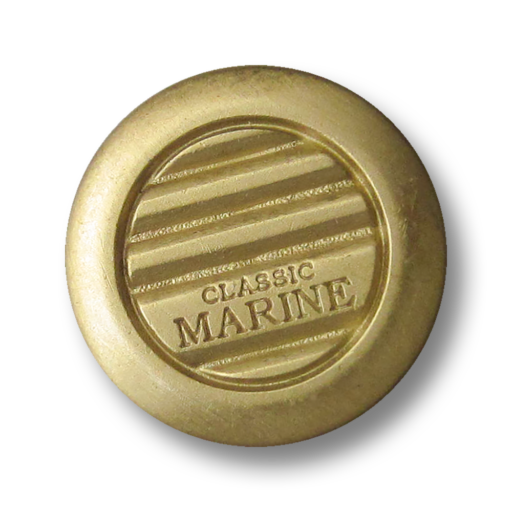 Messingfarbene Metall Ösen Knöpfe "CLASSIC MARINE" / B-WARE