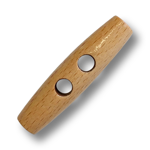 Klassische, helle Knebelknöpfe aus Holz