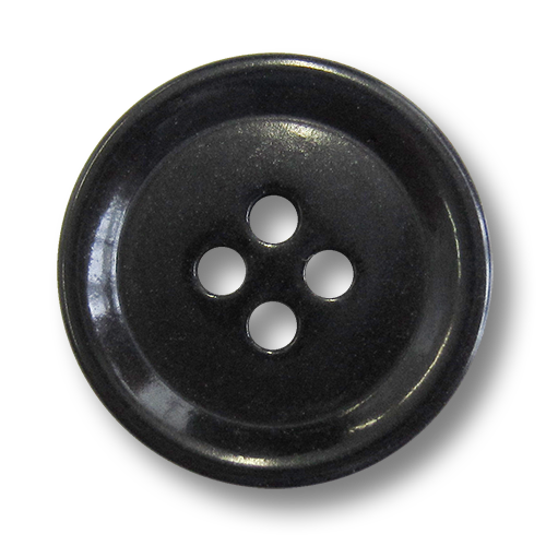 www.Knopfparadies.de - 1610sc - Schwarze Steinnussknöpfe in Napf Form