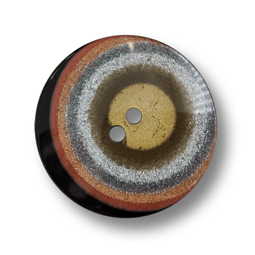 www.knopfparadies.de - 4524bu - Elegante Kunststoffknöpfe mit zwei Löchern