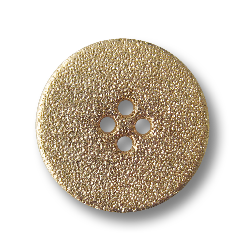 Edler Vierloch Metall Knopf mit glitzernder Oberfläche