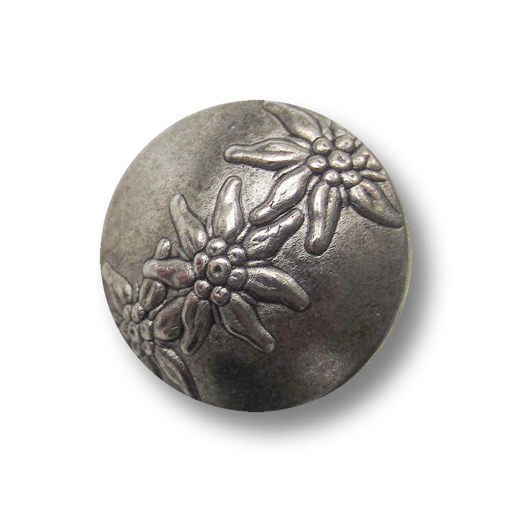 www.knopfparadies.de - 5587ei - Eisenfarbene Trachtenknöpfe aus Metall