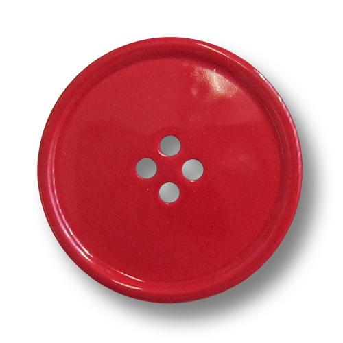 www.knopfparadies.de - 0351ro - Rote Kunststoffknöpfe, günstige B-Ware