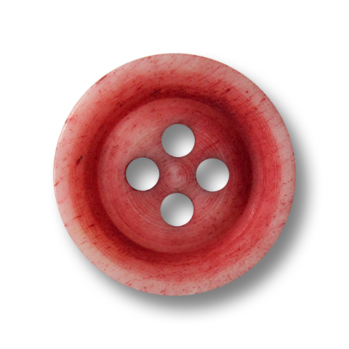 www.knopfparadies.de - 1676ro- Rustikale rote Knöpfe aus echtem Bein