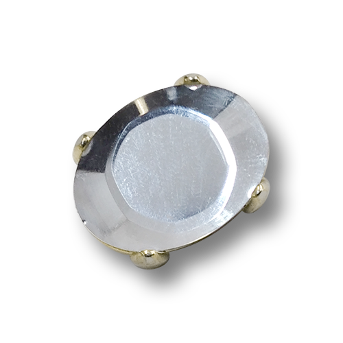 www.knopfparadies.de - 6068tr - Funkelnde Schmuckknöpfe aus Metall und Kunststoff
