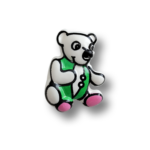 www.knopfparadies.de - 6716te - Zuckersüße Kinderknöpfe: Teddybär