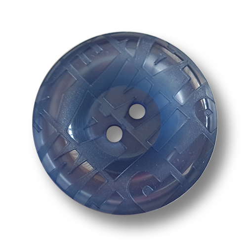 www.knopfparadies.de - 2120bl - Blau schimmernde Mantelknöpfe