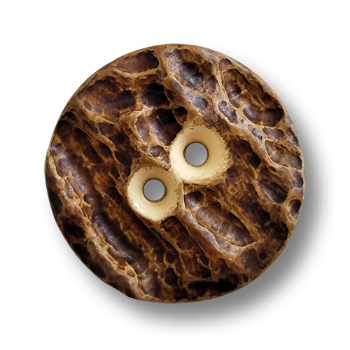 www.knopfparadies.de - 3954mb - Mittelbraune Trachtenknöpfe aus Kunststoff