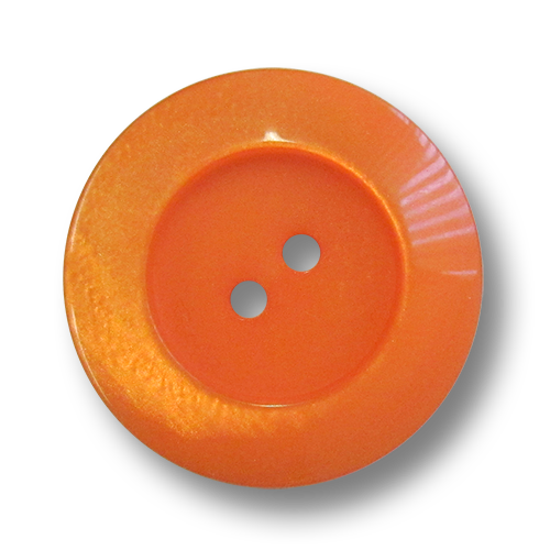 www.Knopfparadies.de - 5963la - Große Zweilochknöpfe aus Kunststoff wie Perlmuttknöpfe in Lachs / Zartes Orange