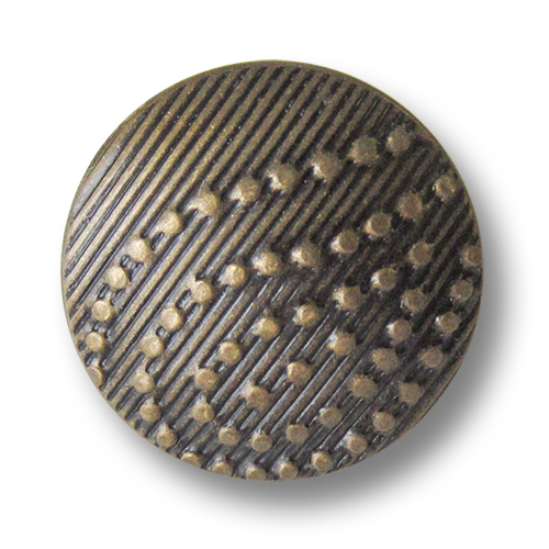 www.Knopfparadies.de - 5934me - Attraktive Designerknöpfe aus leichtem Metallblech in Altmessing