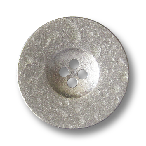 www.Knopfparadies.de - 5286si - Moderne silberne Kunststoffknöpfe mit Wassertropfen