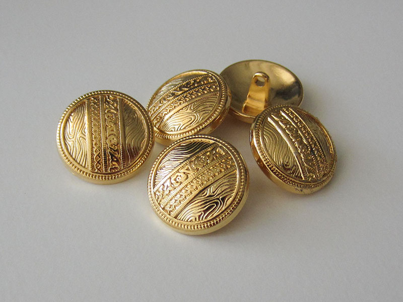 Goldfarbene Fanatsieknöpfe (0666gg)