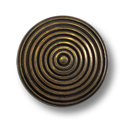 www.knopfparadies.de - 4461am - Altmessingfarbene, deutlich gewölbte Metallknöpfe