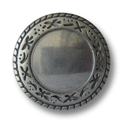 www.Knopfparadies.de - 3553ei - Hübsche Metallknöpfe mit Ethno Muster