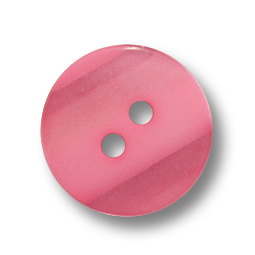 www.Knopfparadies.de - 4219pi - Kleine Zweilochknöpfe aus Kunststoff in Pink mit Perlmuttschimmer