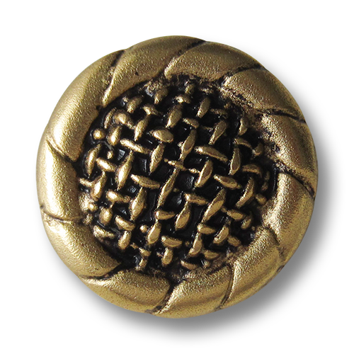 www.knopfparadies.de - 2035ag - Extravagante goldene Metallknöpfe