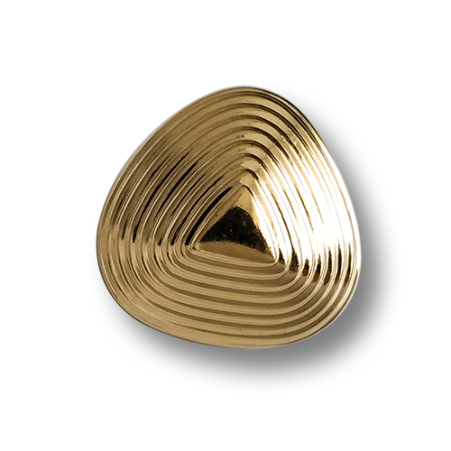 Leichte, goldfarbene Kunststoffknöpfe in interessanter Form