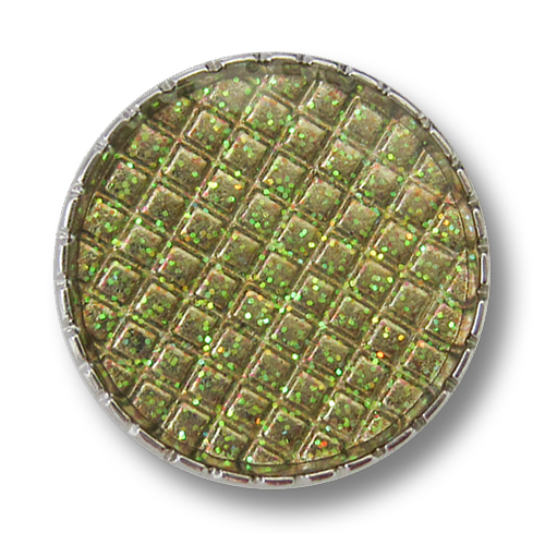 www.Knopfparadies.de - 0205sg - Glitzernde Metallknöpfe in Silber