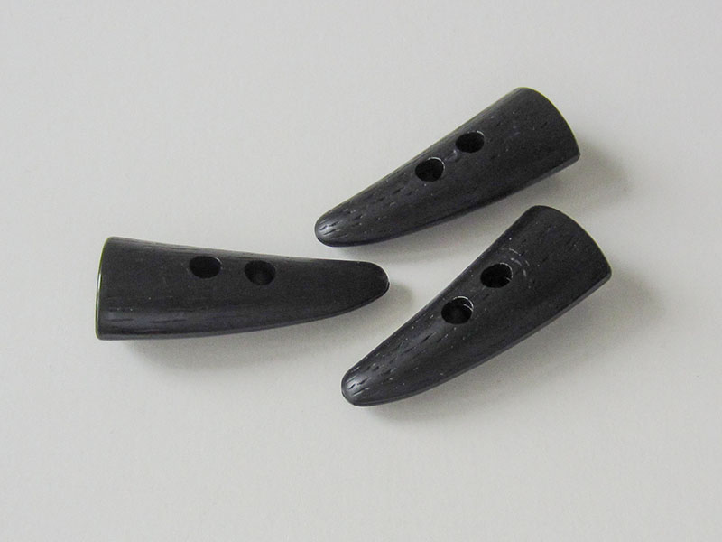 www.knopfparadies.de - 4406sc - Günstige Knebelknöpfe aus Kunststoff