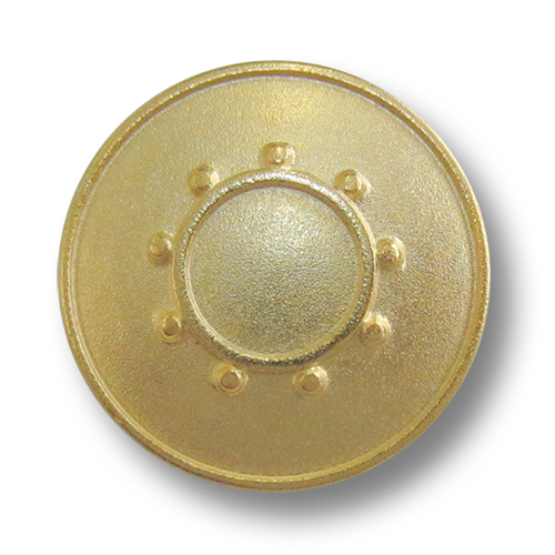 www.Knopfparadies.de - 2276mg - Goldene Ösenknöpfe aus Metall mit Sonne oder Kreis