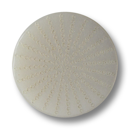 www.Knopfparadies.de - 5847nw - Cremefarbene Kunststoffknöpfe mit Perlmuttschimmer