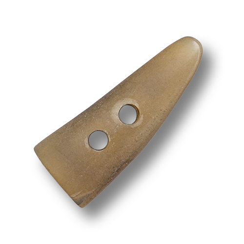 www.knopfparadies.de - 6452hb - Blonde Knebelknöpfe aus echtem Büffelhorn
