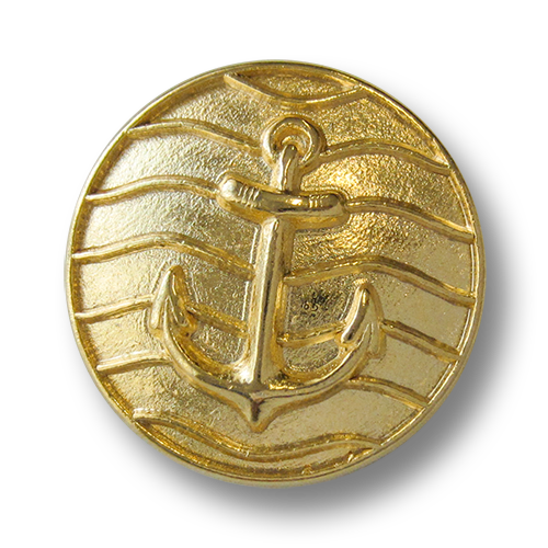 Goldfarbene Anker Knöpfe