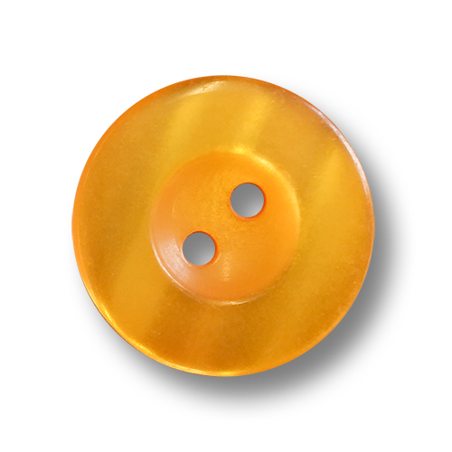 www.knopfparadies.de - 6030or - Orange schimmernde Kunststoffknöpfe mit zwei Löchern