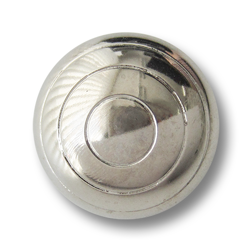 www.knopfparadies.de - 5921si - Gewölbte Kunststoffknöpfe, gläzend silber