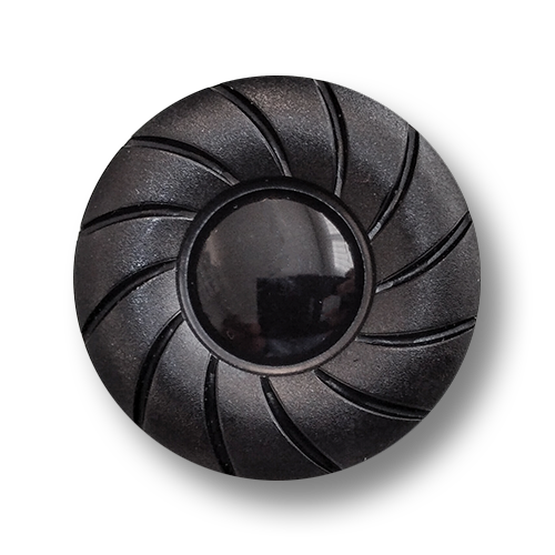 www.knopfparadies.de - 6099sb - Dunkelbraune, fast schwarze Mantelknöpfe aus Kunststoff