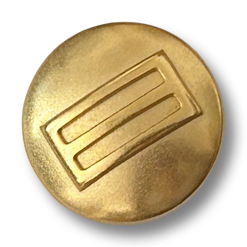 Edler Metallknopf in mattem Gold