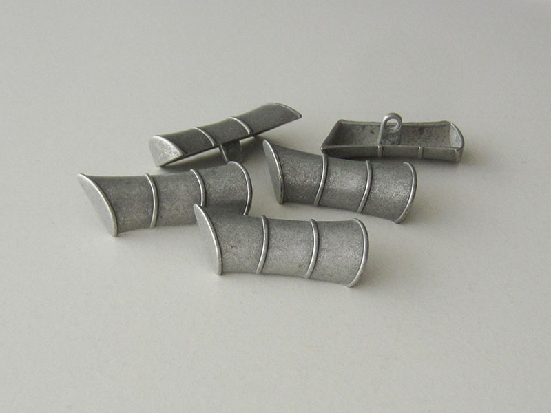www.Knopfparadies.de - 4072zn - Ausgefallene Knebelknöpfe aus Metall