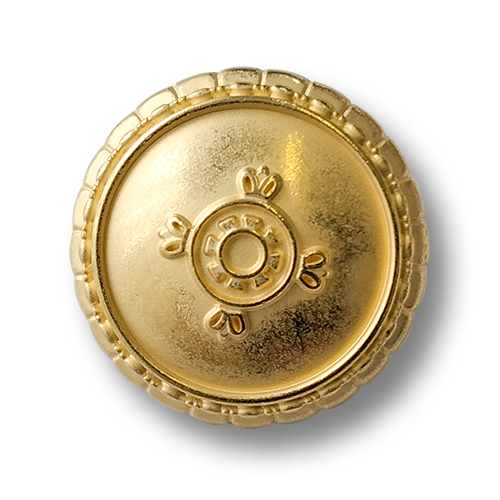 www.knopfparadies.de - 2382go - Goldfarbene Metallknöpfe